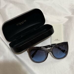 Coach Black Sunglasses Bold Frame
